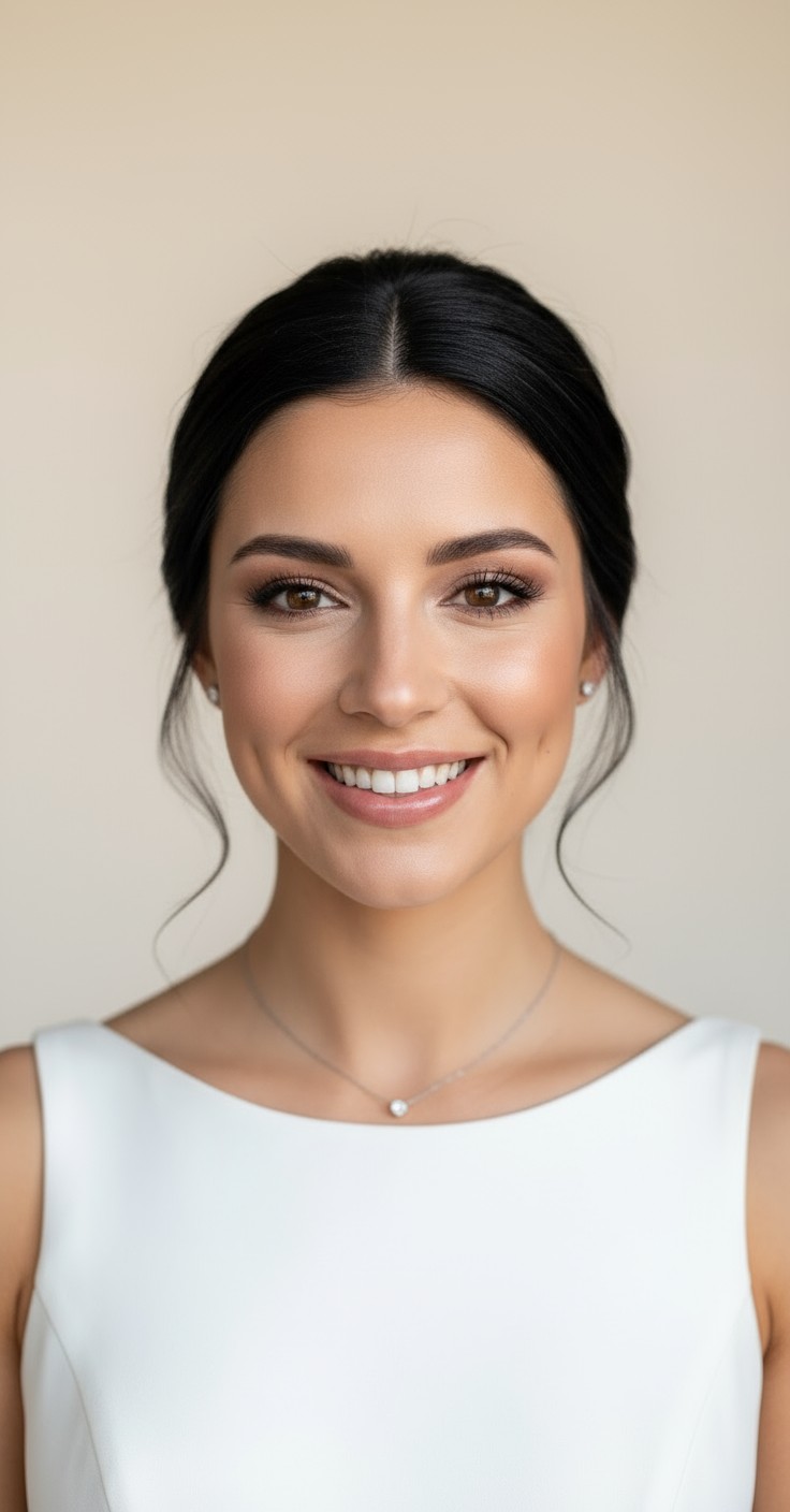 After Black Updo For Wedding